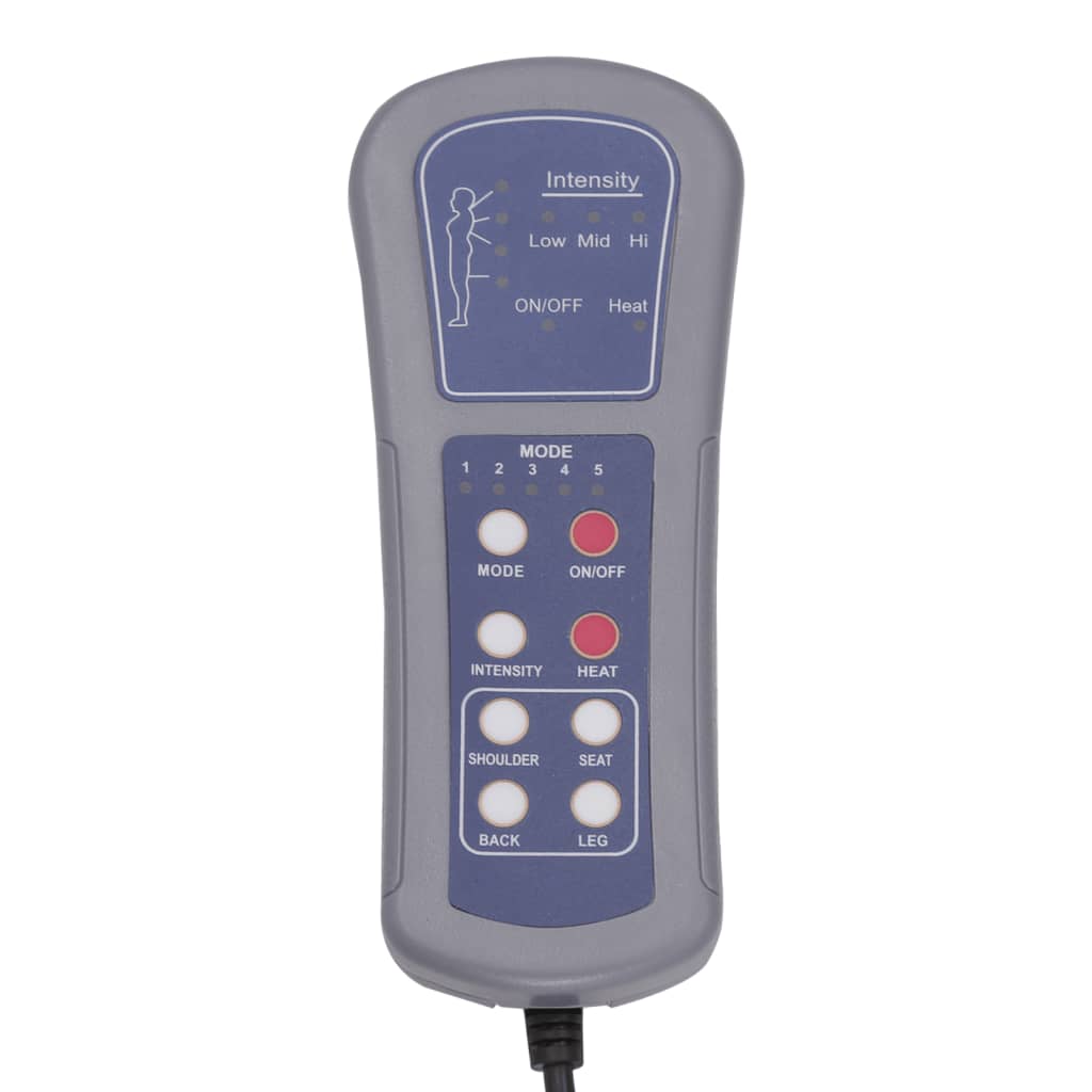 Massagesessel Dunkelgrau Stoff