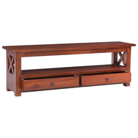 Thumbnail for TV-Schrank Braun 120 x 30 x 40 cm Massivholz Mahagoni