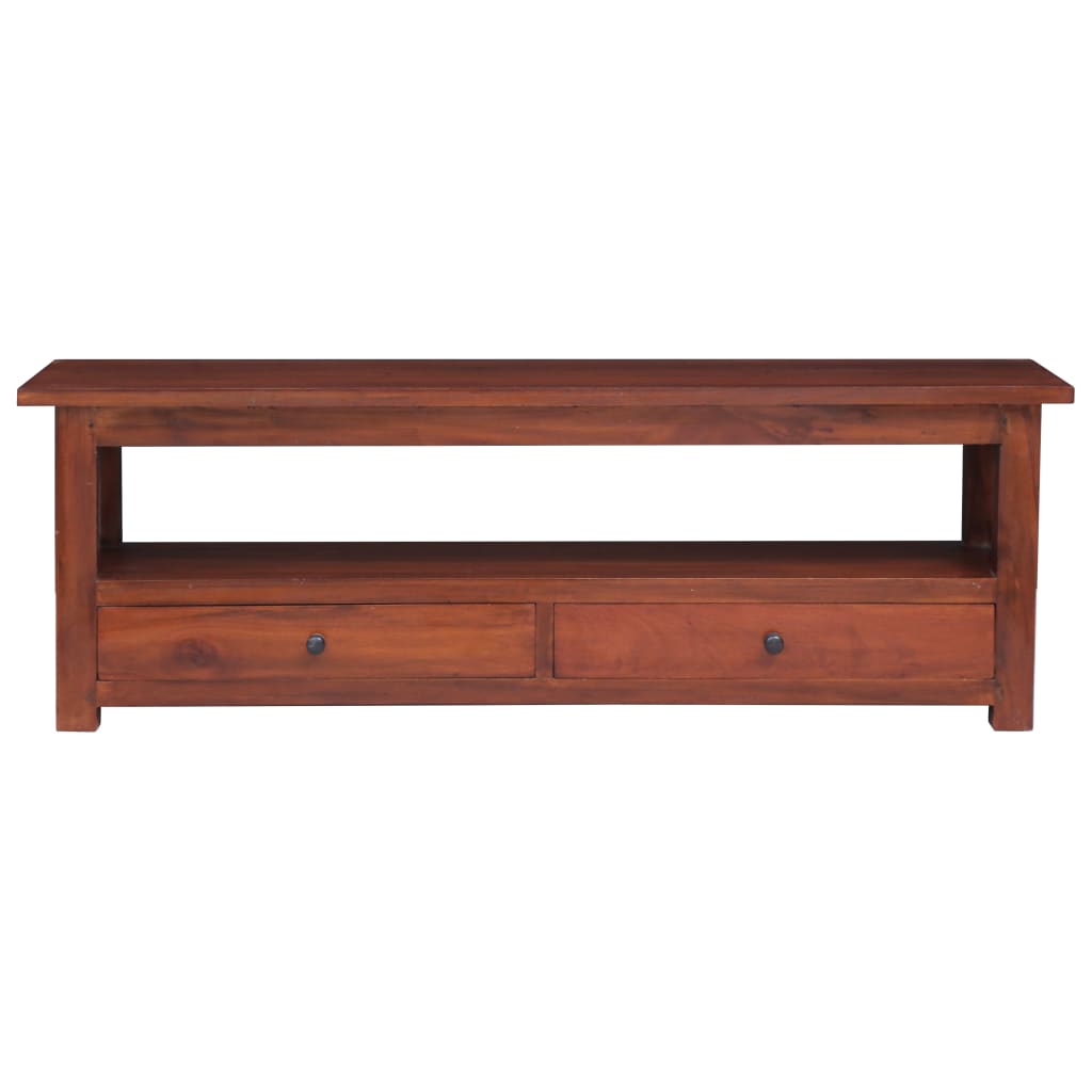 TV-Schrank Braun 120 x 30 x 40 cm Massivholz Mahagoni