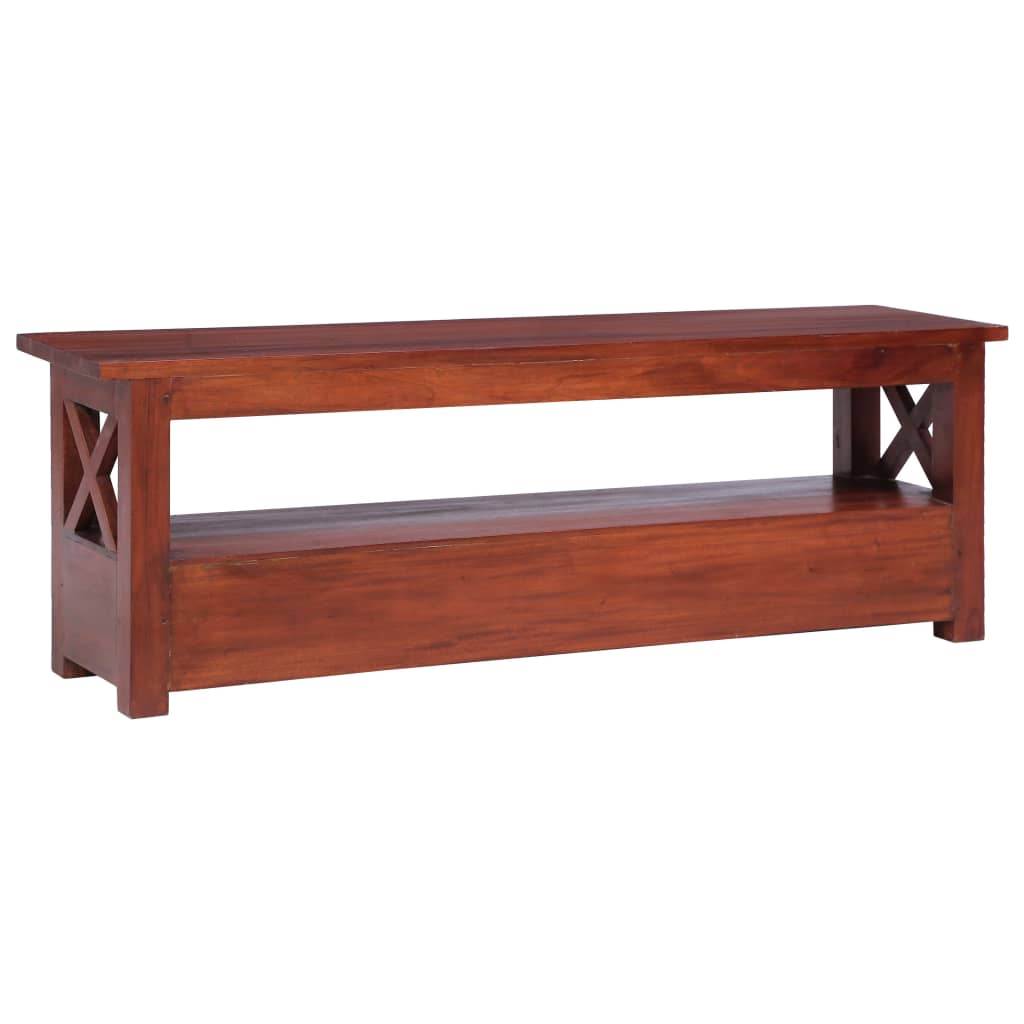 TV-Schrank Braun 120 x 30 x 40 cm Massivholz Mahagoni