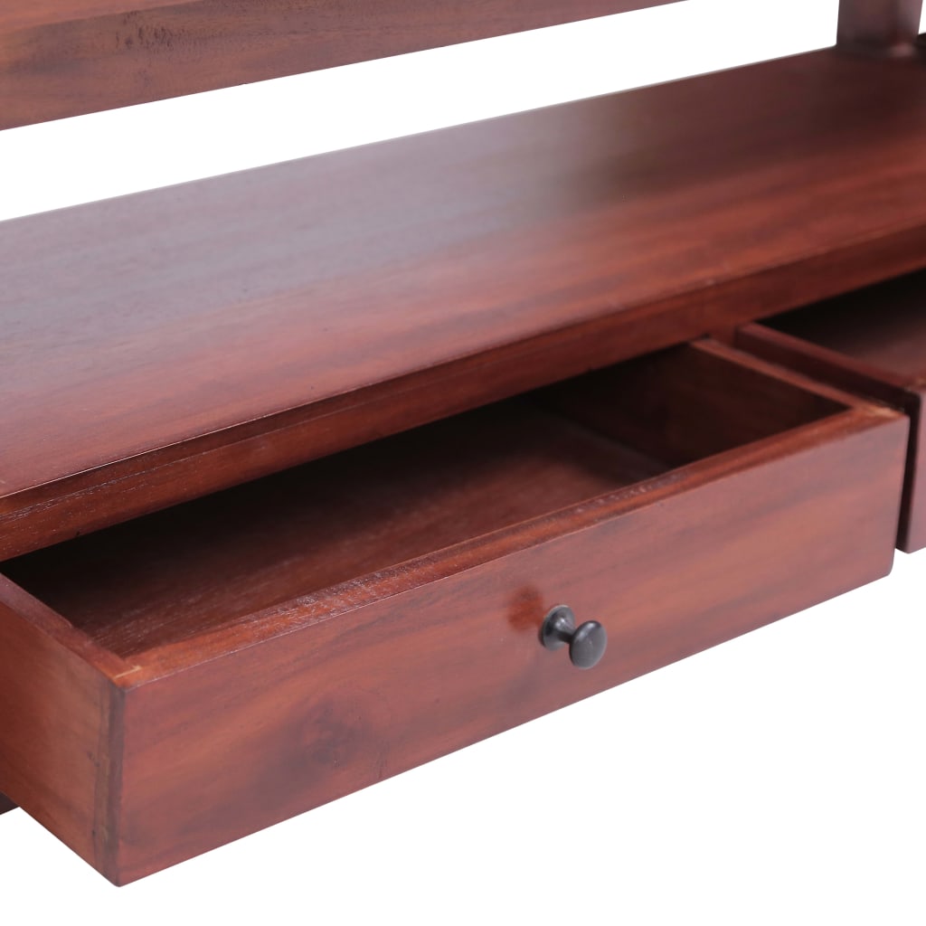 TV-Schrank Braun 120 x 30 x 40 cm Massivholz Mahagoni