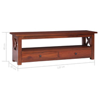 Thumbnail for TV-Schrank Braun 120 x 30 x 40 cm Massivholz Mahagoni