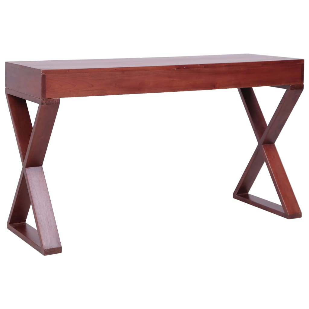 PC-Tisch Braun 132 x 47 x 77 cm Massivholz Mahagoni