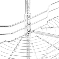 Thumbnail for 2-stufiger Küchen-Drahtkorb Silbern 180 Grad 75x38x80 cm
