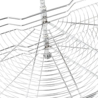 Thumbnail for 2-stufiger Küchen-Drahtkorb Silbern 180 Grad 85x44x80 cm