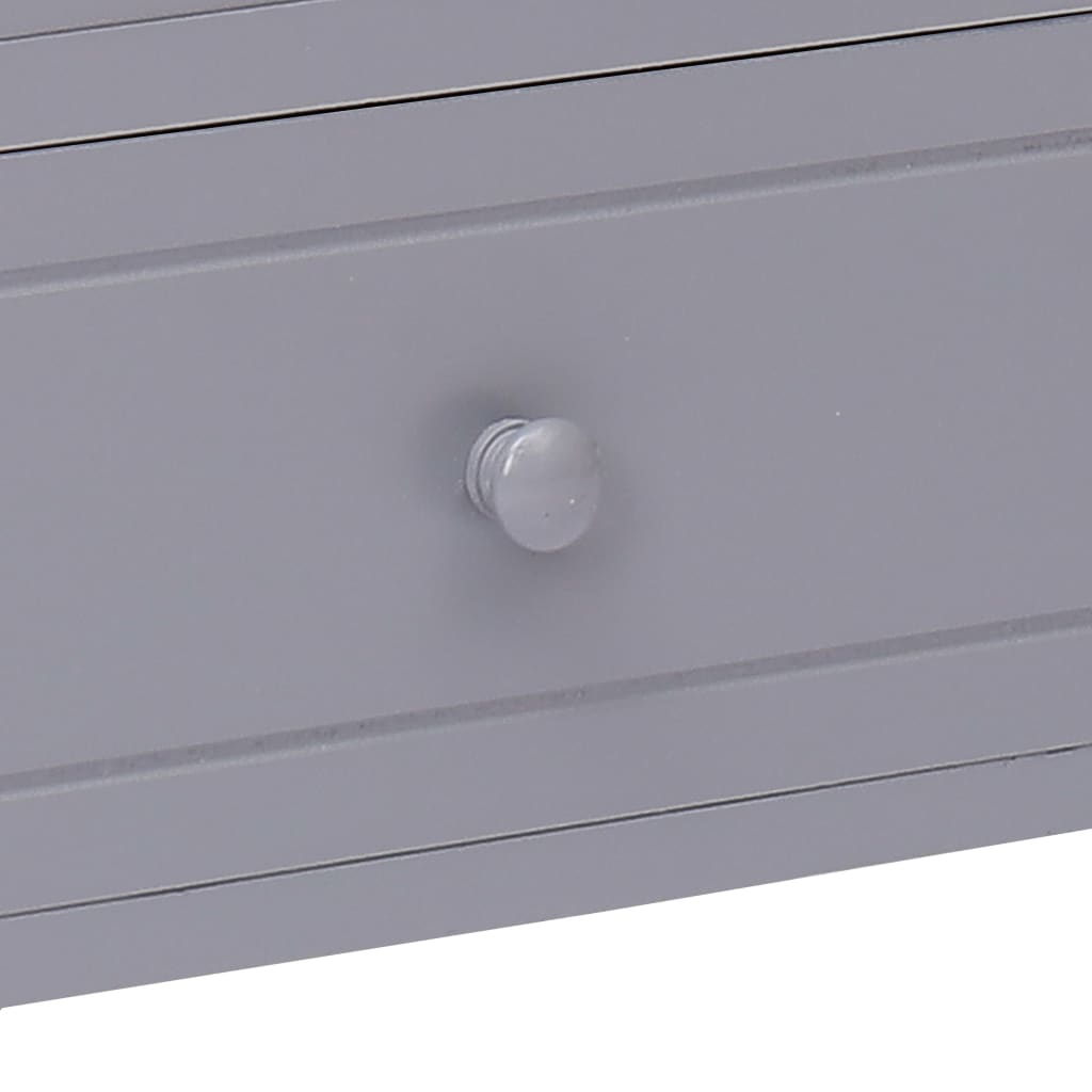 TV-Schrank Grau 115x30x40 cm Paulownia Holz