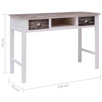 Thumbnail for Schreibtisch Braun 110 × 45 × 76 cm Holz