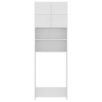 Thumbnail for Waschmaschinenschrank Weiß 64x25,5x190 cm Holzwerkstoff