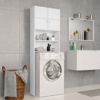 Thumbnail for Waschmaschinenschrank Weiß 64x25,5x190 cm Holzwerkstoff
