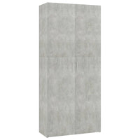 Thumbnail for Schuhschrank Betongrau 80 x 35,5 x 180 cm Spanplatte