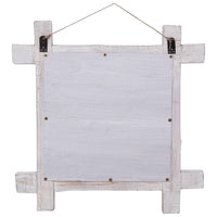 Thumbnail for Holzspiegel Weiß 70x70 cm Altholz Massiv