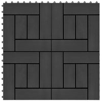 Thumbnail for 22 Stk. Terrassenfliesen 30 x 30 cm 2 qm WPC Schwarz
