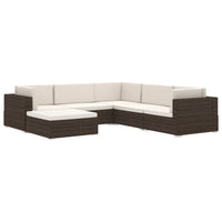 Thumbnail for Modular-Sofa-Mittelteil 1 Stk. + Auflagen Poly Rattan Grau