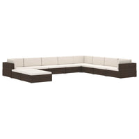 Thumbnail for Modular-Sofa-Mittelteil 1 Stk. + Auflagen Poly Rattan Grau