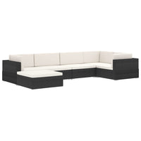 Thumbnail for Modular-Sofa-Eckteil 1 Stk. + Auflagen Poly Rattan Schwarz