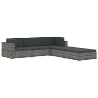 Thumbnail for Modular-Sofa-Eckteil 1 Stk. + Auflagen Poly Rattan Schwarz