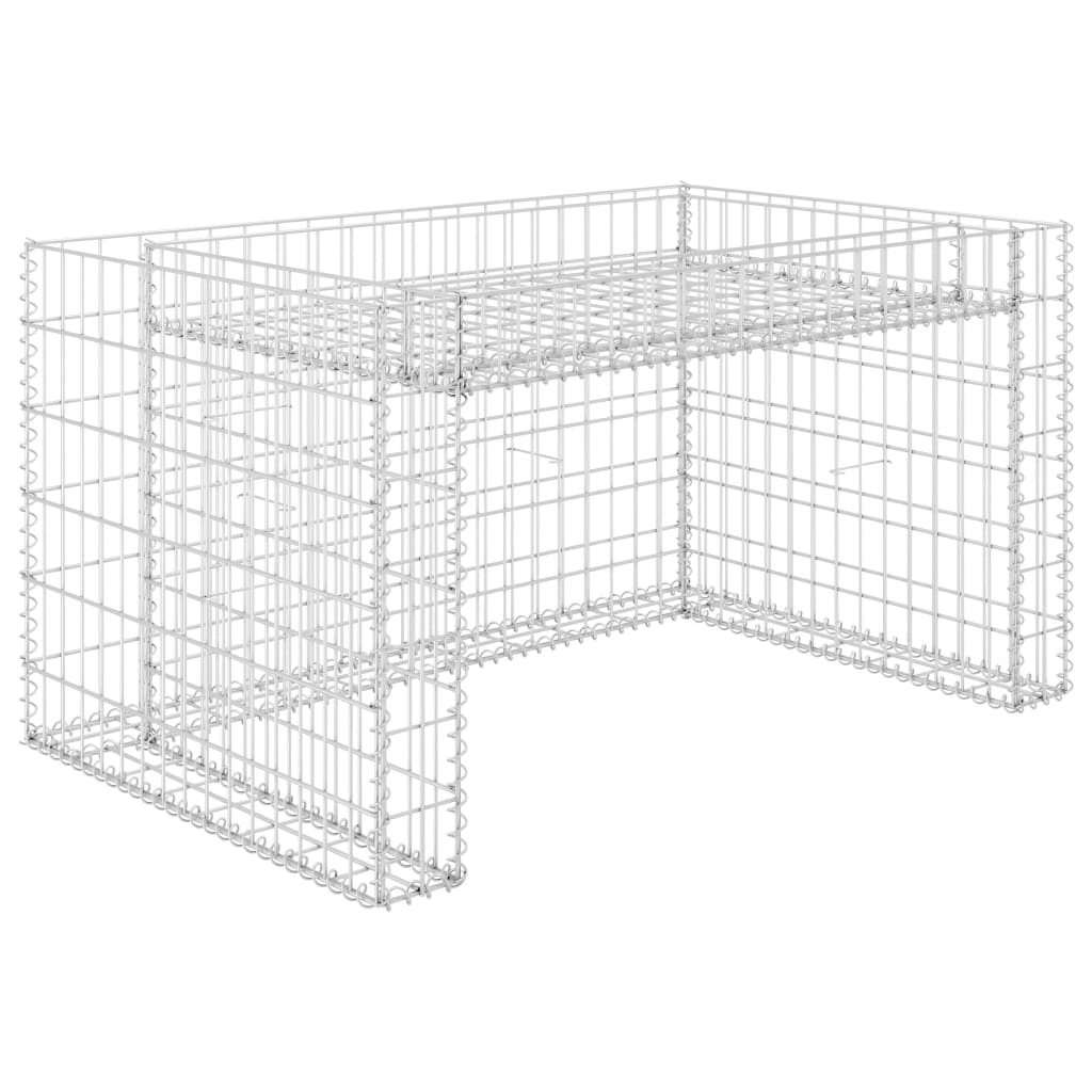 Rasenmäher-Garage mit Hochbeet 110x80x60 cm Stahldraht