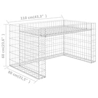 Thumbnail for Rasenmäher-Garage mit Hochbeet 110x80x60 cm Stahldraht