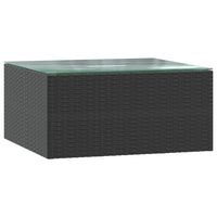 Thumbnail for 9-tlg. Garten-Lounge-Set mit Auflagen Poly Rattan Schwarz