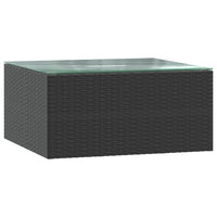 Thumbnail for 7-tlg. Garten-Lounge-Set mit Auflagen Poly Rattan Schwarz
