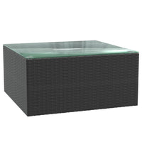 Thumbnail for 7-tlg. Garten-Lounge-Set mit Auflagen Poly Rattan Schwarz
