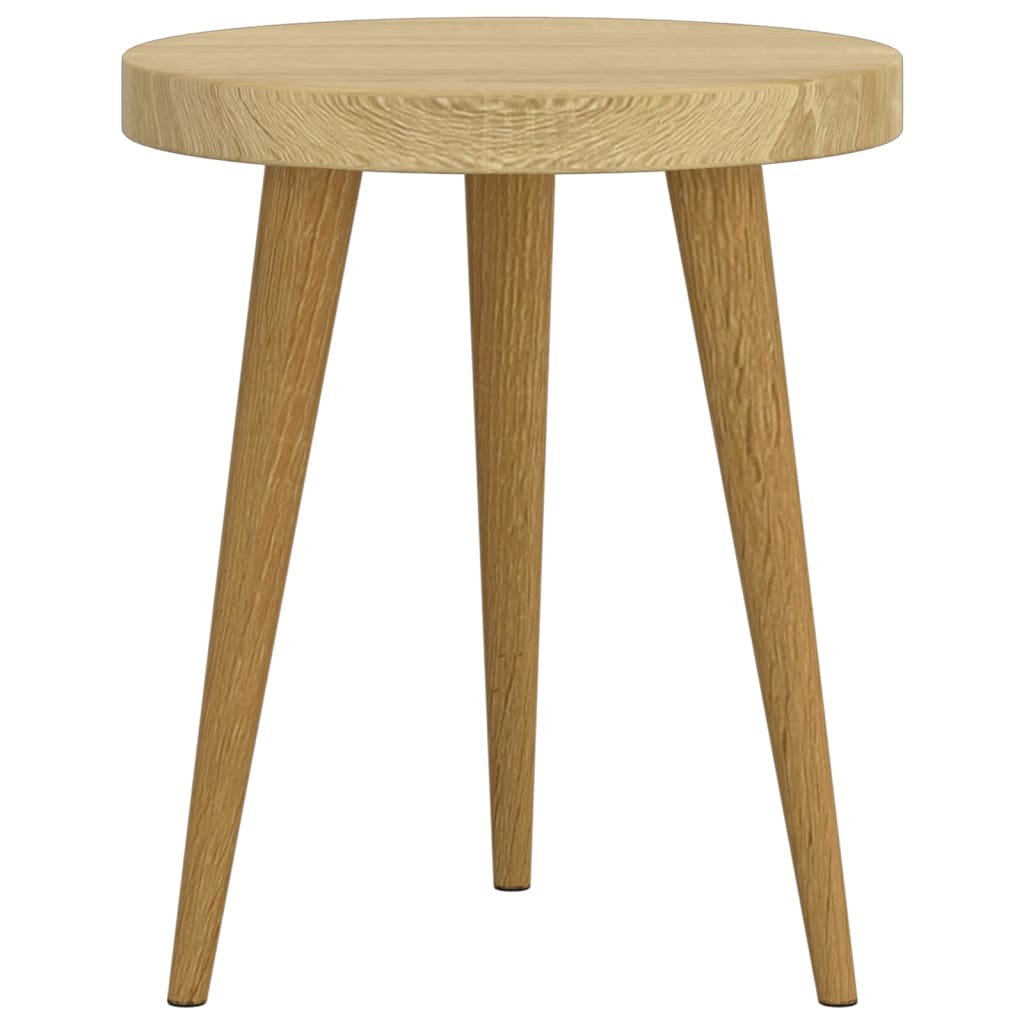 3-tlg. Beistelltisch-Set Hellbraun MDF und Eisen