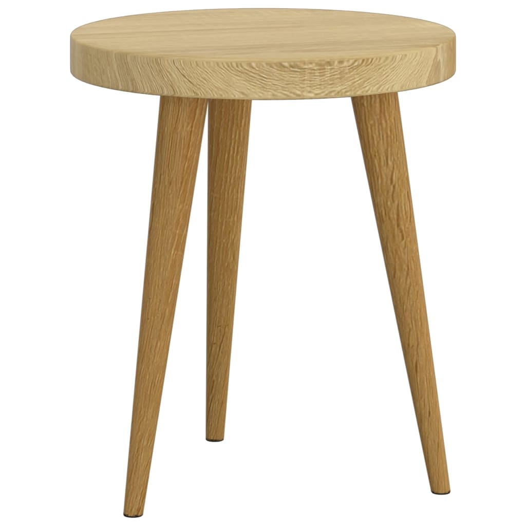 3-tlg. Beistelltisch-Set Hellbraun MDF und Eisen