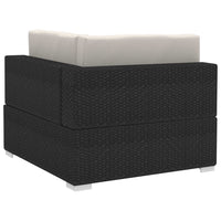 Thumbnail for Ecksofas 2 Stk. mit Auflagen Poly Rattan Schwarz