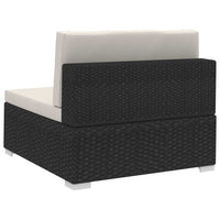 Thumbnail for Ecksofas 2 Stk. mit Auflagen Poly Rattan Schwarz