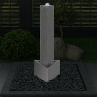 Thumbnail for Gartenbrunnen Silbern 37,7x32,6x110 cm Edelstahl