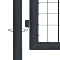 Thumbnail for Mesh-Gartentor Verzinkter Stahl 400 x 150 cm Grau