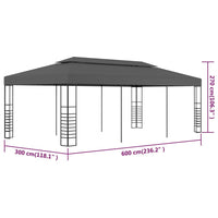 Thumbnail for Gartenpavillon 3x6 m Anthrazit