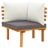 Thumbnail for Garten-Ecksofa mit Kissen Massivholz Akazie