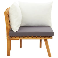 Thumbnail for Garten-Ecksofa mit Kissen Massivholz Akazie