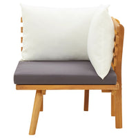 Thumbnail for Garten-Ecksofa mit Kissen Massivholz Akazie