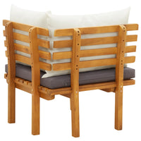 Thumbnail for Garten-Ecksofa mit Kissen Massivholz Akazie