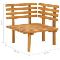 Thumbnail for Garten-Ecksofa mit Kissen Massivholz Akazie