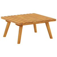 Thumbnail for Garten-Fußhocker mit Auflage 60×60×29 cm Akazie Massivholz