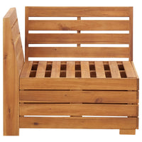 Thumbnail for Modular-Sofa-Eckelement 1 Stk. mit Kissen Akazien Massivholz
