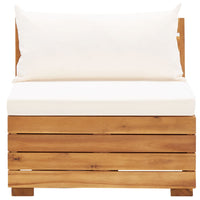 Thumbnail for Modular-Mittelsofa 1 Stk. mit Auflagen Massivholz Akazie