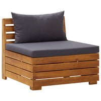 Thumbnail for Modular-Mittelsofa 1 Stk. mit Auflagen Massivholz Akazie