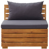 Thumbnail for Modular-Mittelsofa 1 Stk. mit Auflagen Massivholz Akazie