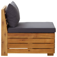 Thumbnail for Modular-Mittelsofa 1 Stk. mit Auflagen Massivholz Akazie