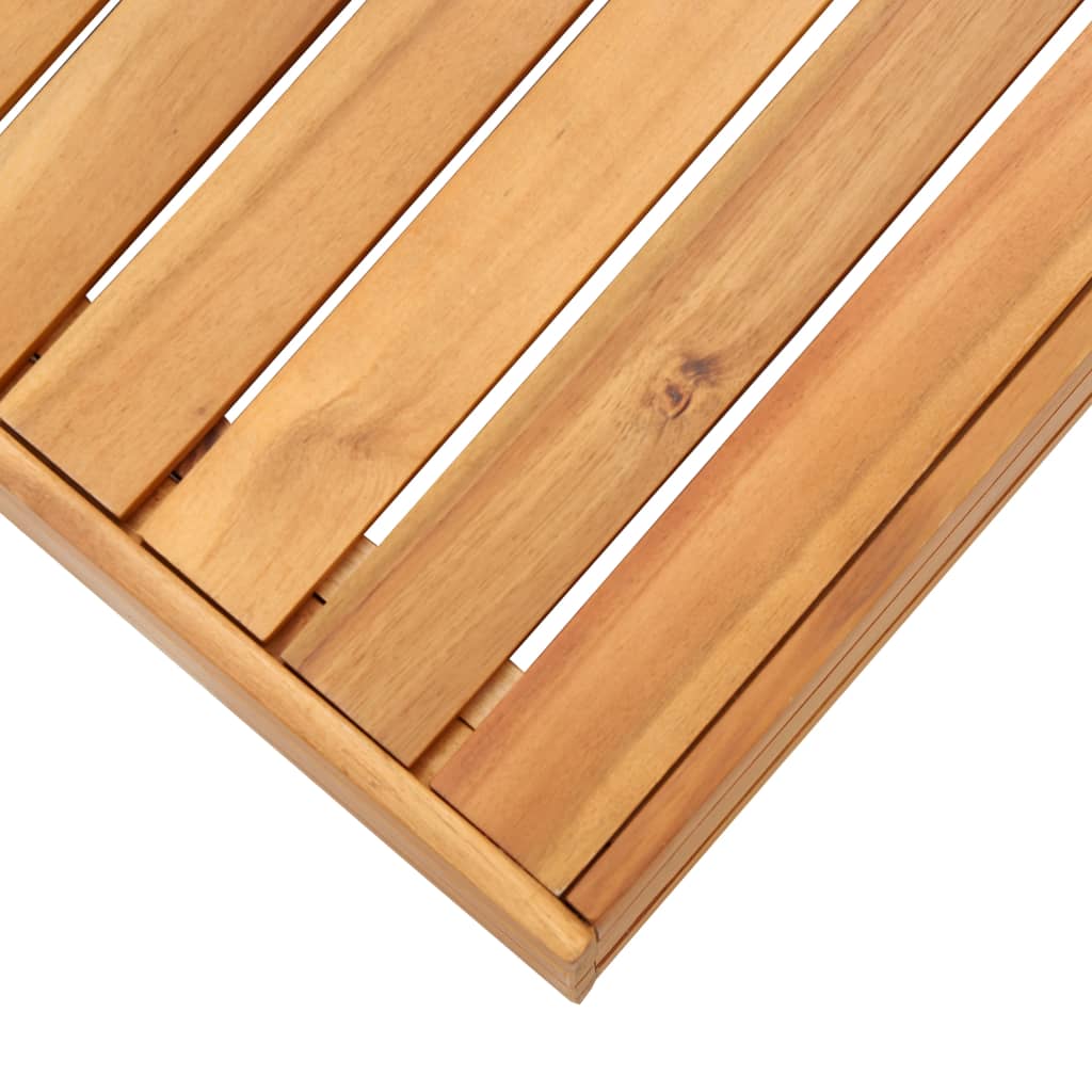 Modular-Fußhocker 1 Stk. mit Auflage Massivholz Akazie