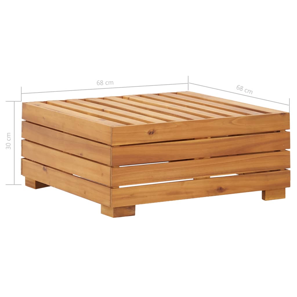 Modular-Fußhocker 1 Stk. mit Auflage Massivholz Akazie
