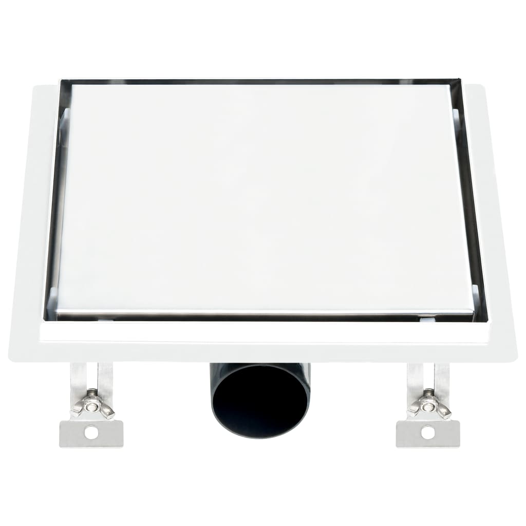 Duschablauf 2-in-1 Flacher und Flieseneinsatz-Deckel 20×20 cm
