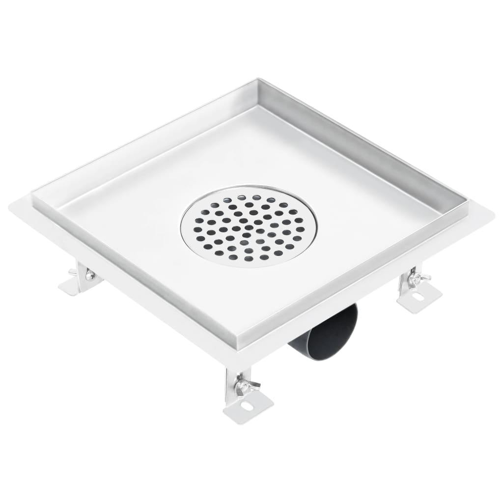 Duschablauf 2-in-1 Flacher und Flieseneinsatz-Deckel 20×20 cm