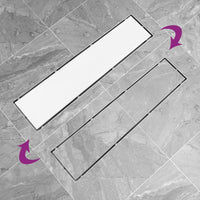 Thumbnail for Duschablauf 2-in-1 Abdeckung 53×14 cm Edelstahl