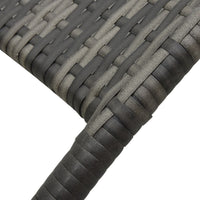 Thumbnail for Klappbare Sonnenliege Poly Rattan Grau