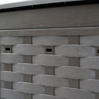 Thumbnail for Gartenkomposter 2 Stk. Braun 60x60x83cm 600 L Kunststoff Rattan